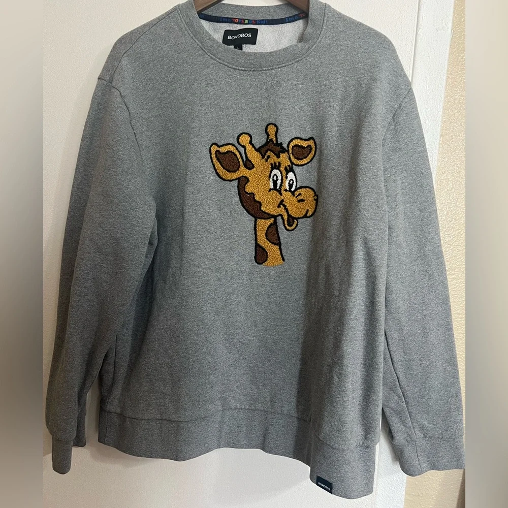 Bonobos Toys “R” Us Geoffrey Crewneck Sweatshirt  Men’s L Collectible Nostalgia - Picture 2 of 8